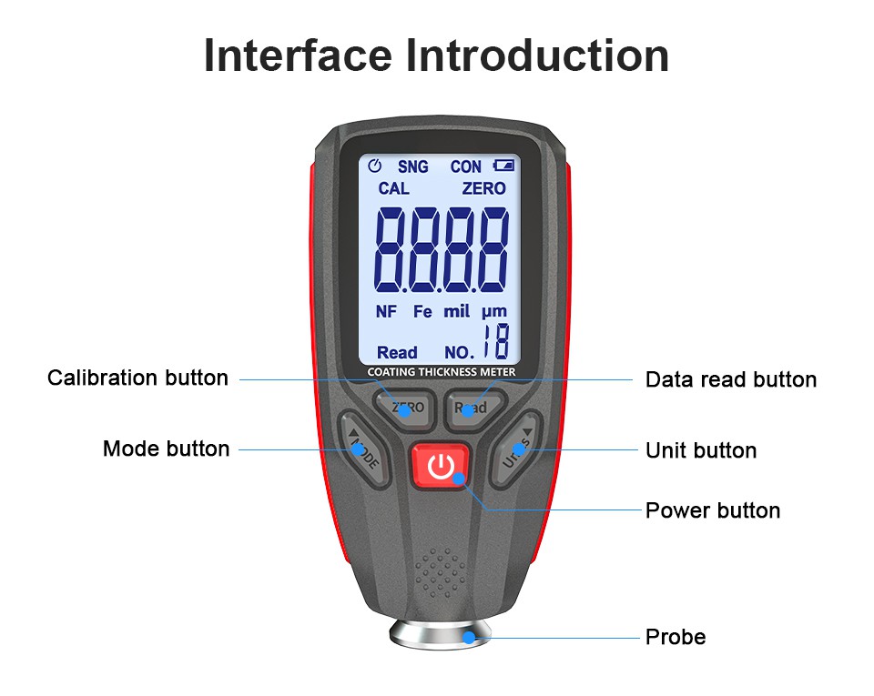 11 Car paint thickness tester 11 Car paint thickness tester